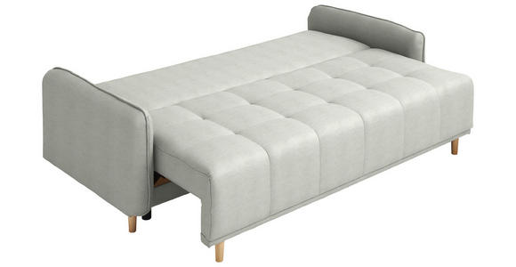SCHLAFSOFA  in Chenille Naturfarben  - Buchefarben/Naturfarben, Design, Holz/Textil (217/97/101cm) - Carryhome