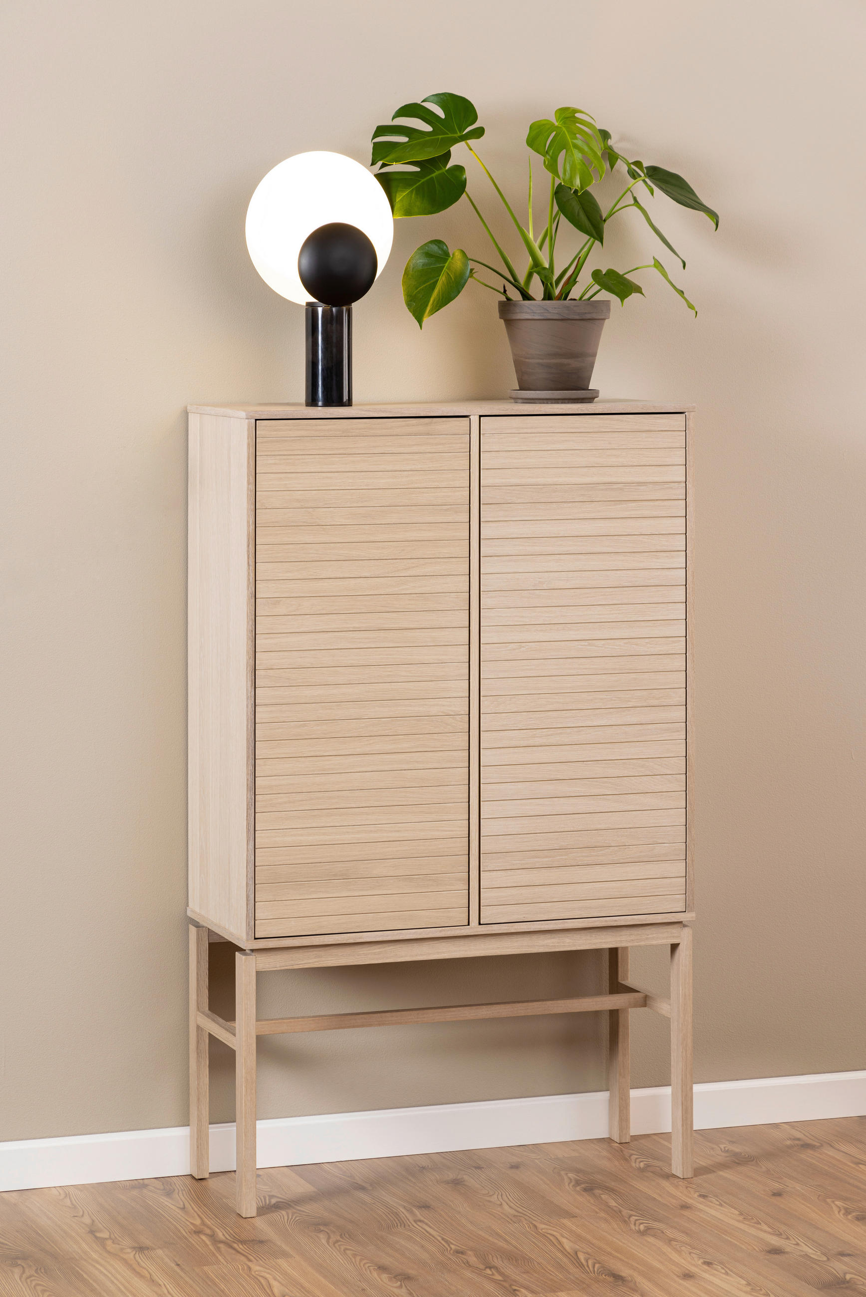 HIGHBOARD  in 90,8/150/40 cm  - Eichefarben/Weiß, Design, Holz/Holzwerkstoff (90,8/150/40cm) - Livetastic