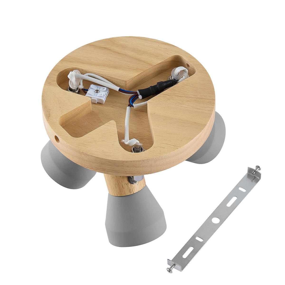 STRAHLER Alina 27/17 cm  - Eschefarben/Grau, Natur, Holz/Stein (27/17cm) - Novel