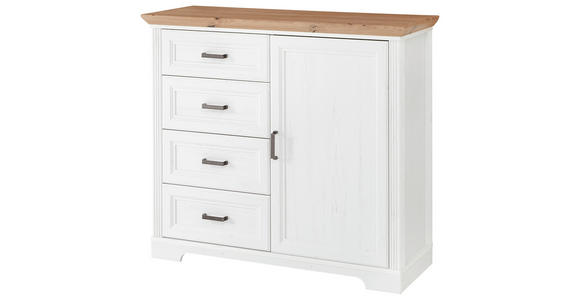 KOMMODE , 115/102/41 cm, 4 Schublade(n)  - Schwarz/Eiche Artisan, Design, Holzwerkstoff/Metall (115/102/41cm) - Landscape