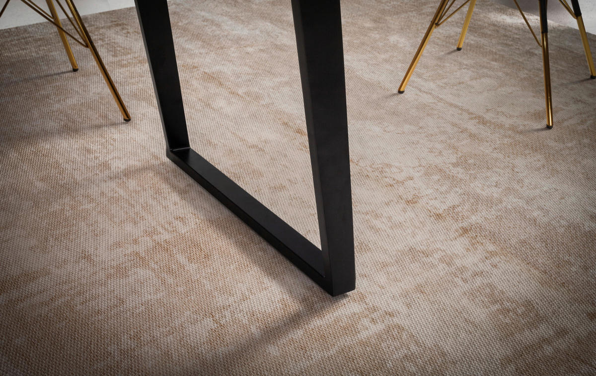 ESSTISCH in Holz 120/60/76 cm  - Schwarz/Akaziefarben, MODERN, Holz/Metall (120/60/76cm) - MID.YOU