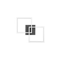 STROPNÉ LED SVIETIDLO, 60/7/35,2 cm - čierna, Basics, kov (60/7/35,2cm)