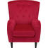 OHRENSESSEL Samt Magenta - Magenta/Schwarz, Trend, Holz/Textil (69-74/82/95cm) - Ambia Home OHRENSESSEL Samt Magenta - Magenta/Schwarz, Trend, Holz/Textil (69-74/82/95cm) - Ambia Home