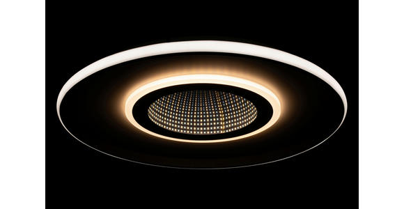 LED-DECKENLEUCHTE 50/5,5 cm   - Schwarz/Weiß, Trend, Kunststoff/Metall (50/5,5cm) - Novel