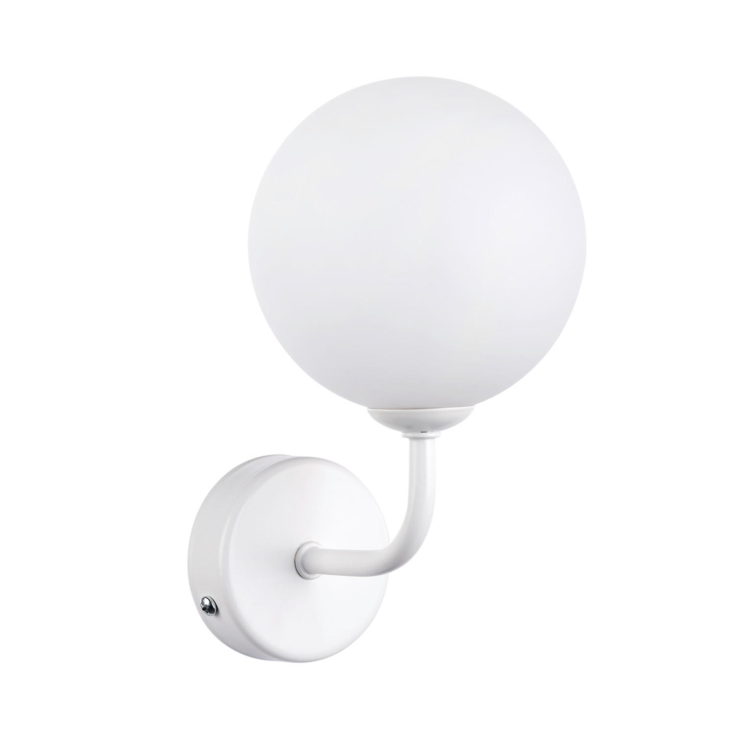 WANDLEUCHTE Sfera 12/10/21 cm   - Weiß, KONVENTIONELL, Glas/Metall (12/10/21cm)