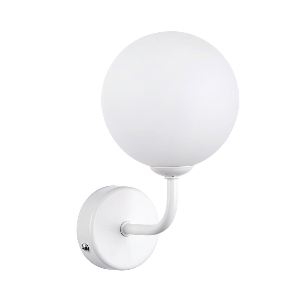 WANDLEUCHTE Sfera 12/10/21 cm   - Weiß, KONVENTIONELL, Glas/Metall (12/10/21cm)