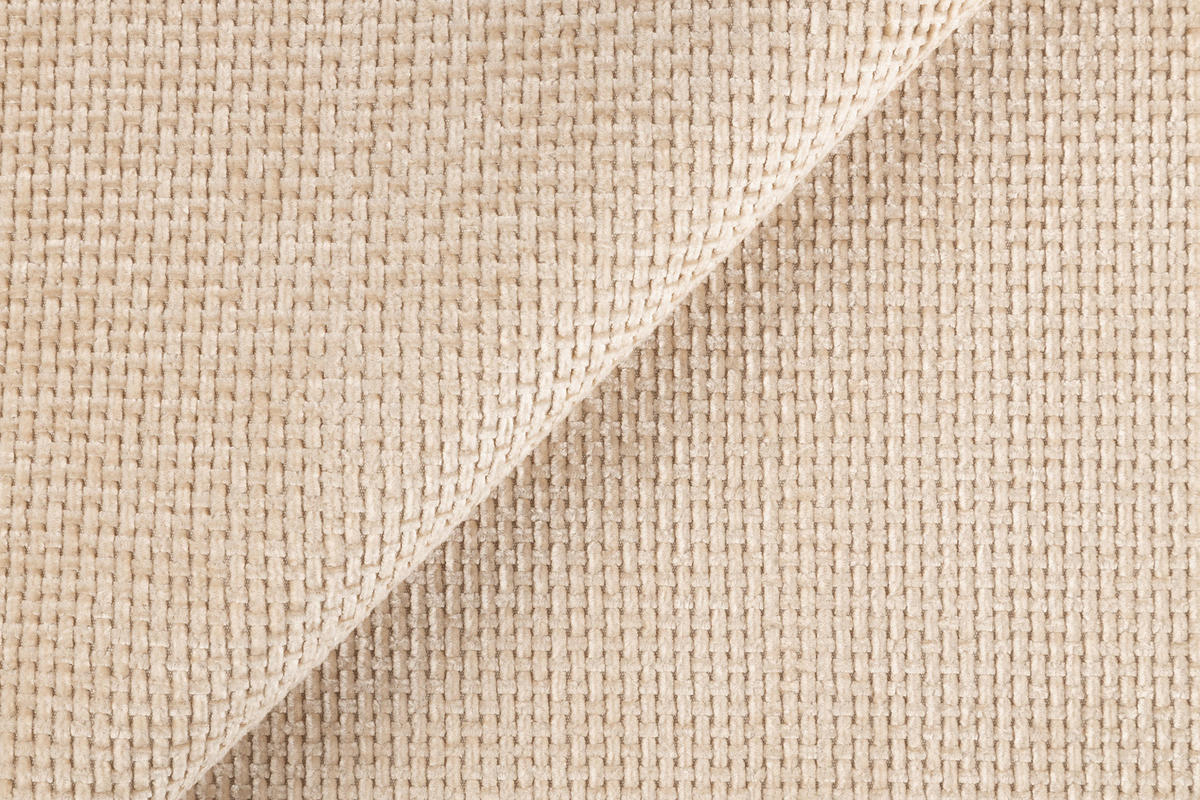 ECKSOFA Struktur Beige  - Beige/Schwarz, Design, Textil/Metall (284/186cm) - Lomoco