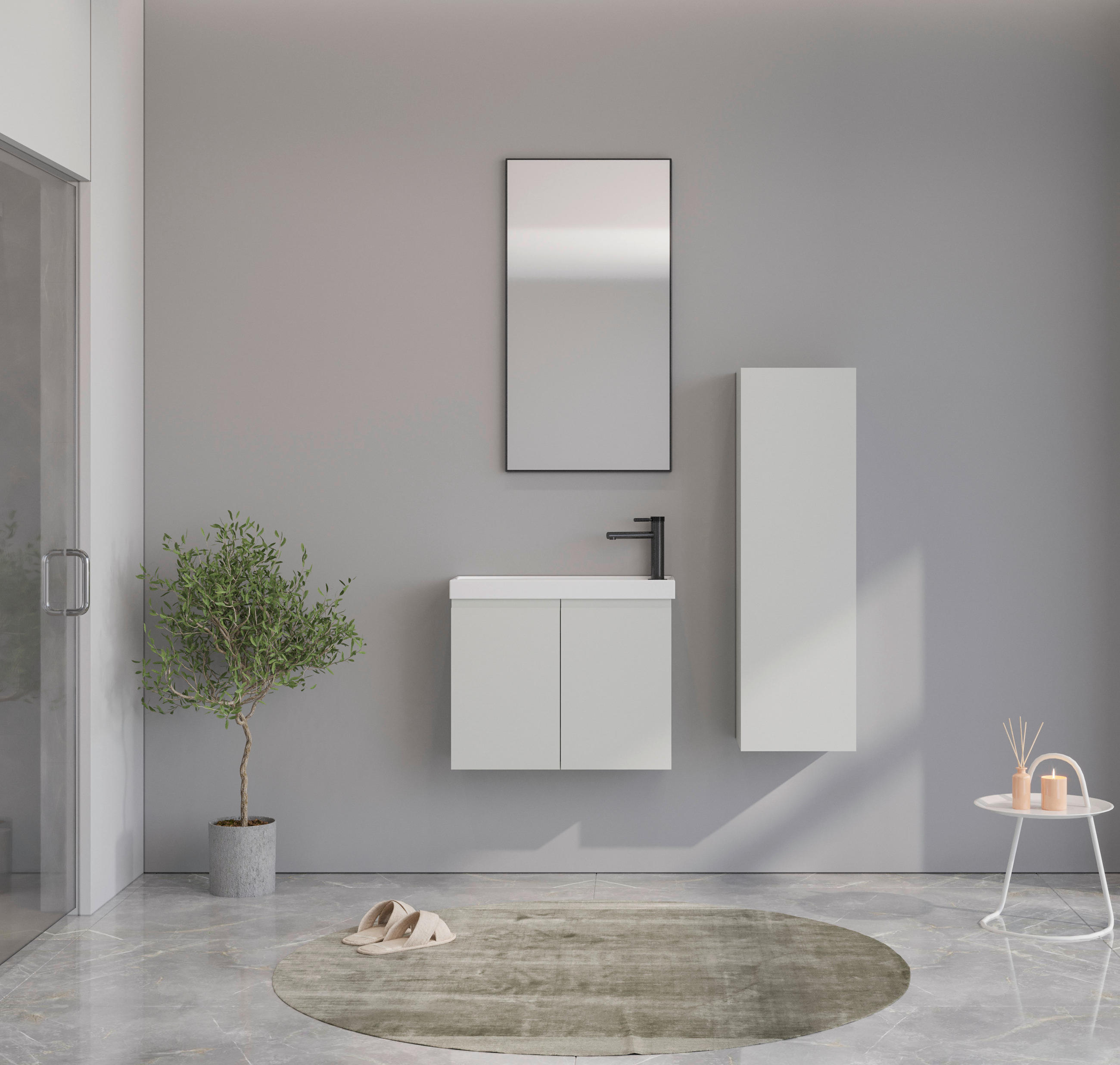 HIGHBOARD COAST  in 30/100/25 cm  - Kaschmir, MODERN, Holzwerkstoff (30/100/25cm) - MID.YOU