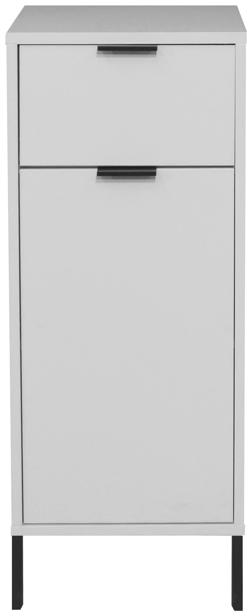 UNTERSCHRANK 41/99/38 cm   - Schwarz/Grau, MODERN, Holzwerkstoff/Metall (41/99/38cm) - Livetastic