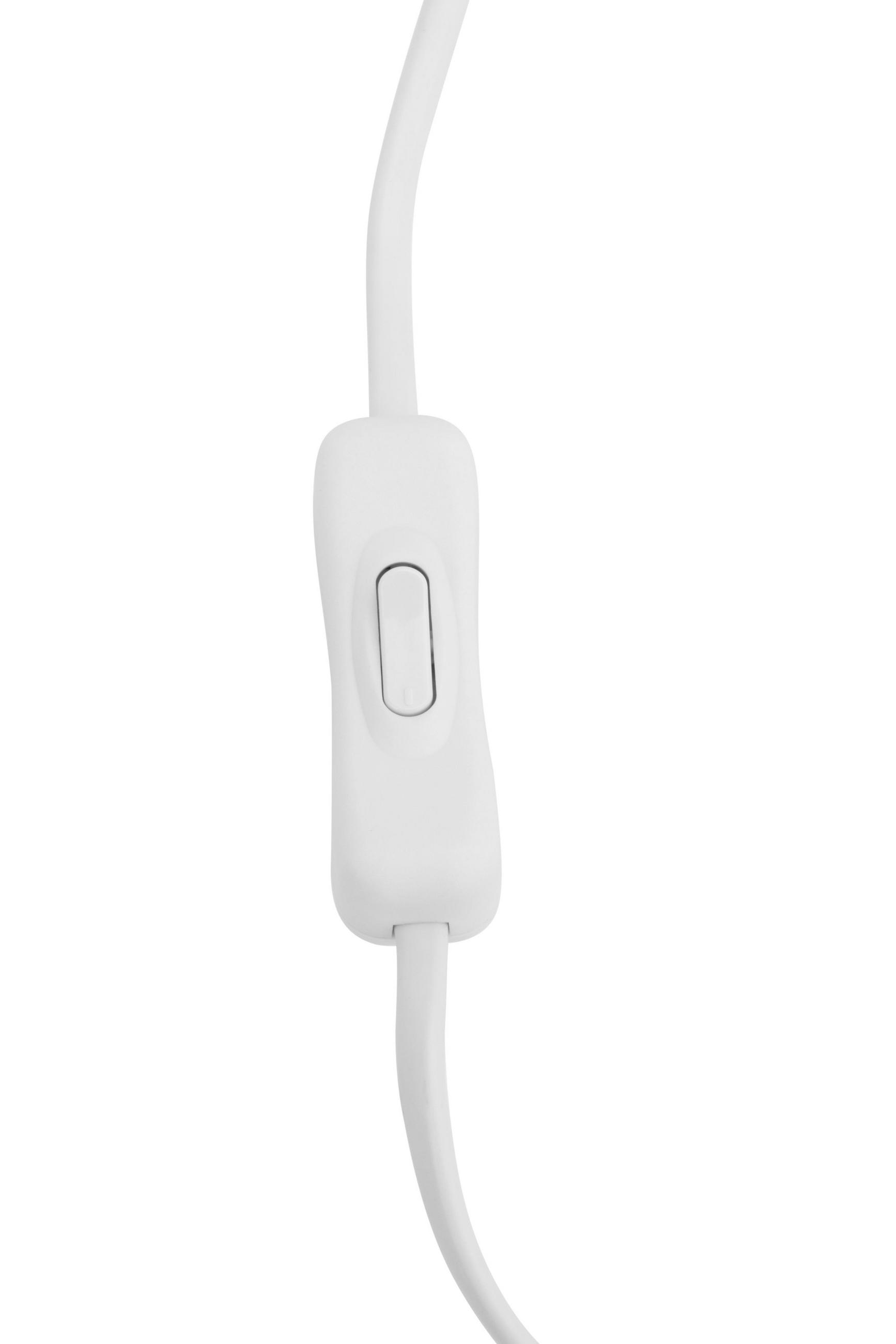 STOLNÍ LAMPA, E27, 21/28 cm  - bílá, Konvenční, sklo (21/28cm) - Novel