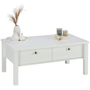 COUCHTISCH in Holzwerkstoff 109/60/46 cm - Weiß/Bronzefarben, LIFESTYLE, Holzwerkstoff/Metall (109/60/46cm) - Landscape