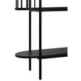 REGAL Schwarz  - Schwarz, Trend, Holzwerkstoff/Metall (80/133,5/34cm) - Xora