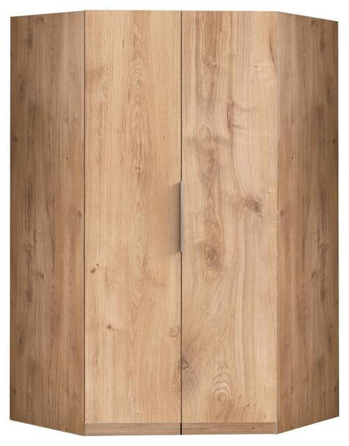 ECKSCHRANK 120/236/120 cm  - Chromfarben/Eichefarben, Modern, Holzwerkstoff (120/236/120cm) - MID.YOU
