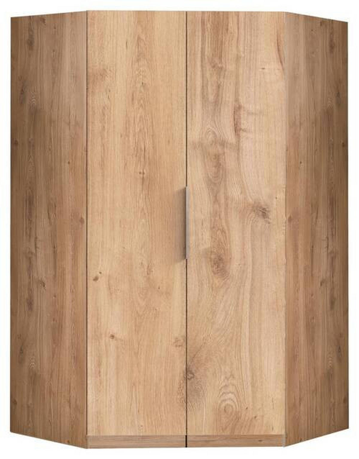 ECKSCHRANK 120/236/120 cm Eichefarben  - Chromfarben/Eichefarben, MODERN, Holzwerkstoff (120/236/120cm) - MID.YOU