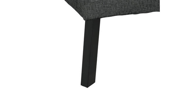 ECKSOFA in Chenille Dunkelgrau  280/205 cm  - Dunkelgrau/Schwarz, Design, Textil/Metall (280/205cm) - Xora