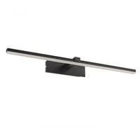 BADEZIMMER-WANDLEUCHTE - Schwarz, Design, Metall (60/7/13cm)