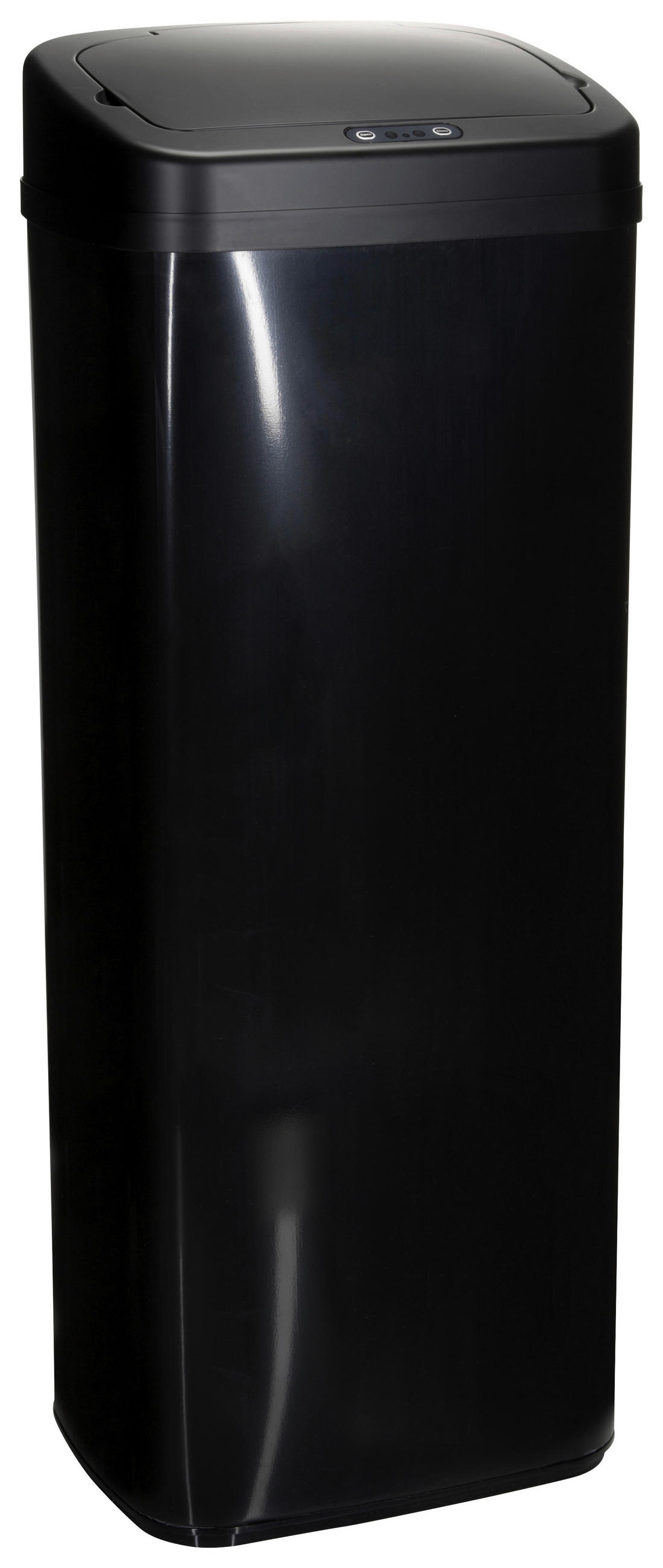 AVFALLSSAMLARE - svart högglans/svart, Modern, metall/plast (32/84/24cm) - MID.YOU