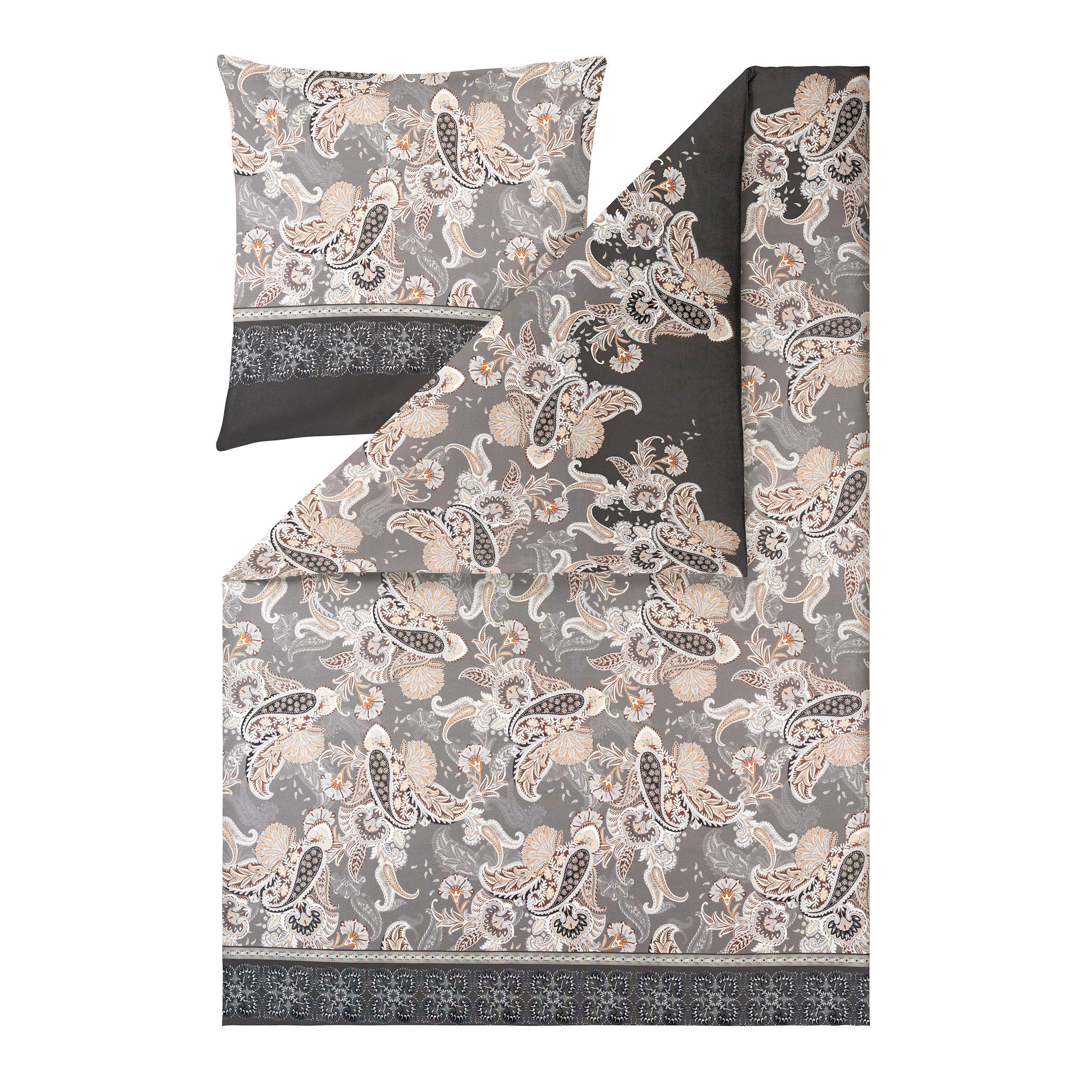 BETTWÄSCHE Atelier Interlock-Jersey 155/220 cm  - Anthrazit, Design, Textil (155/220cm) - Estella
