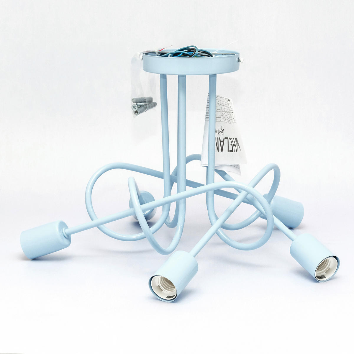 KINDERDECKENLEUCHTE OXFORD 50/50/31 cm   - Pastellblau, LIFESTYLE, Metall (50/50/31cm)