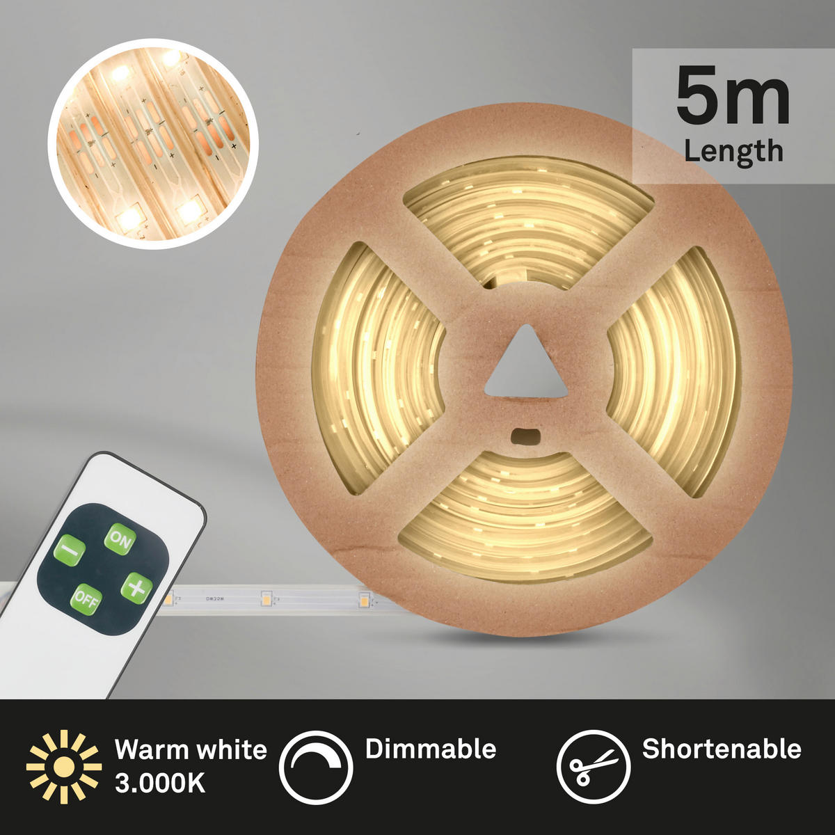 LED-STRIP 500 cm   - Weiß, Basics, Kunststoff (500cm)