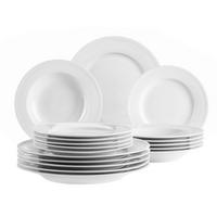 TAFELSERVICE Arlona 18-teilig  - Weiss, Basics, Keramik - Mäser