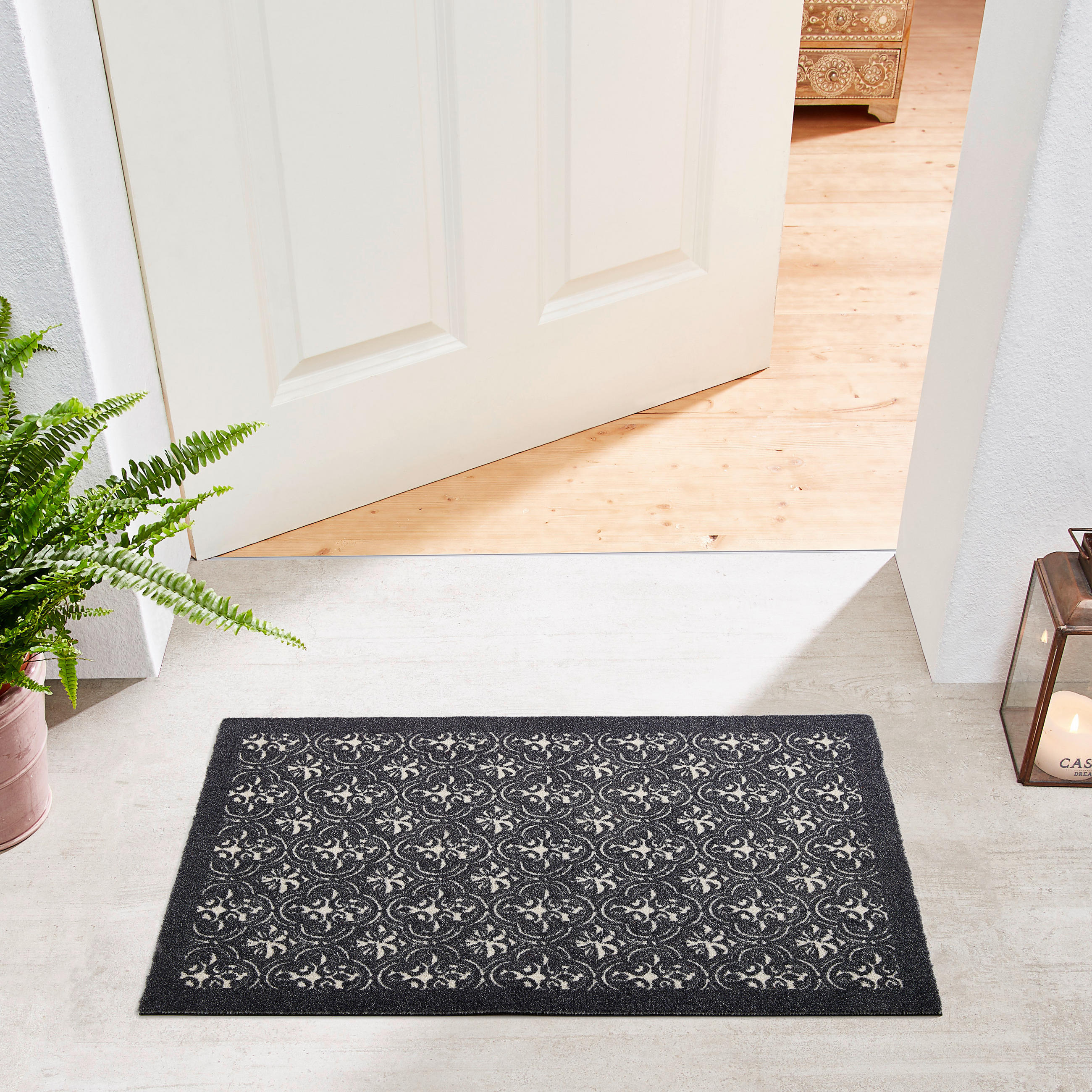 FUßMATTE 40/60 cm  - Schwarz, Basics, Kunststoff/Textil (40/60cm) - Esposa