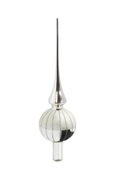 CHRISTBAUMSPITZE  - Silberfarben, LIFESTYLE, Glas (7/27cm) - X-Mas