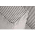 ECKSOFA Grau Feincord  - Schwarz/Grau, KONVENTIONELL, Kunststoff/Textil (242/151cm) - Carryhome