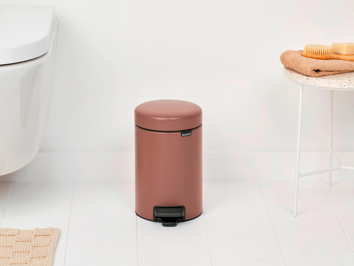 TRETEIMER 3 l  Metall  - Taupe/Anthrazit, Basics, Kunststoff/Metall (16,8/26,4/23,5cm) - Brabantia
