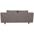 SCHLAFSOFA Lia in Webstoff Mokka  - Schwarz/Mokka, Design, Textil/Metall (197/84/92,5cm) - Hom`in
