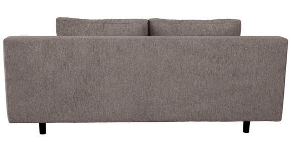 SCHLAFSOFA Lia in Webstoff Mokka  - Schwarz/Mokka, Design, Textil/Metall (197/84/92,5cm) - Hom`in