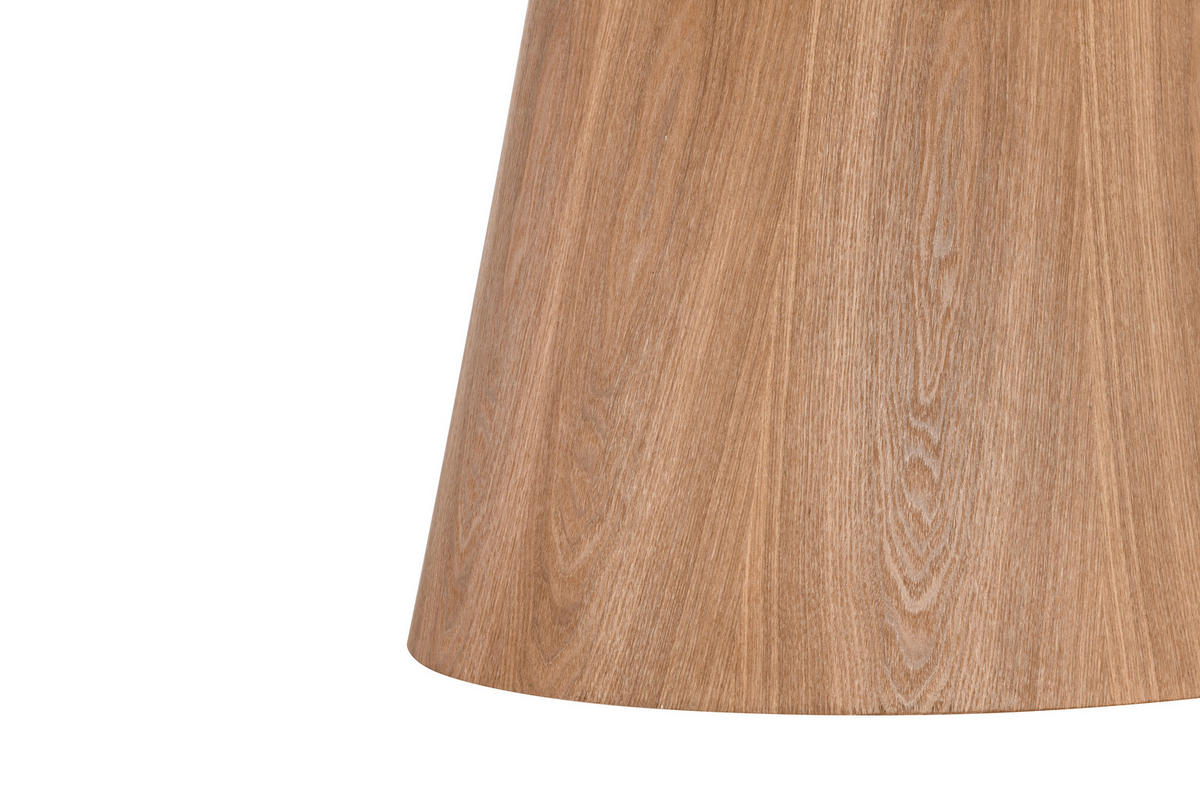 ESSTISCH 220/120/76 cm Echtholz, Nachbildung  Holz, Holzwerkstoff oval Weiß, Eichefarben  - Eichefarben/Weiß, Design, Holz/Holzwerkstoff (220/120/76cm) - VanDerken