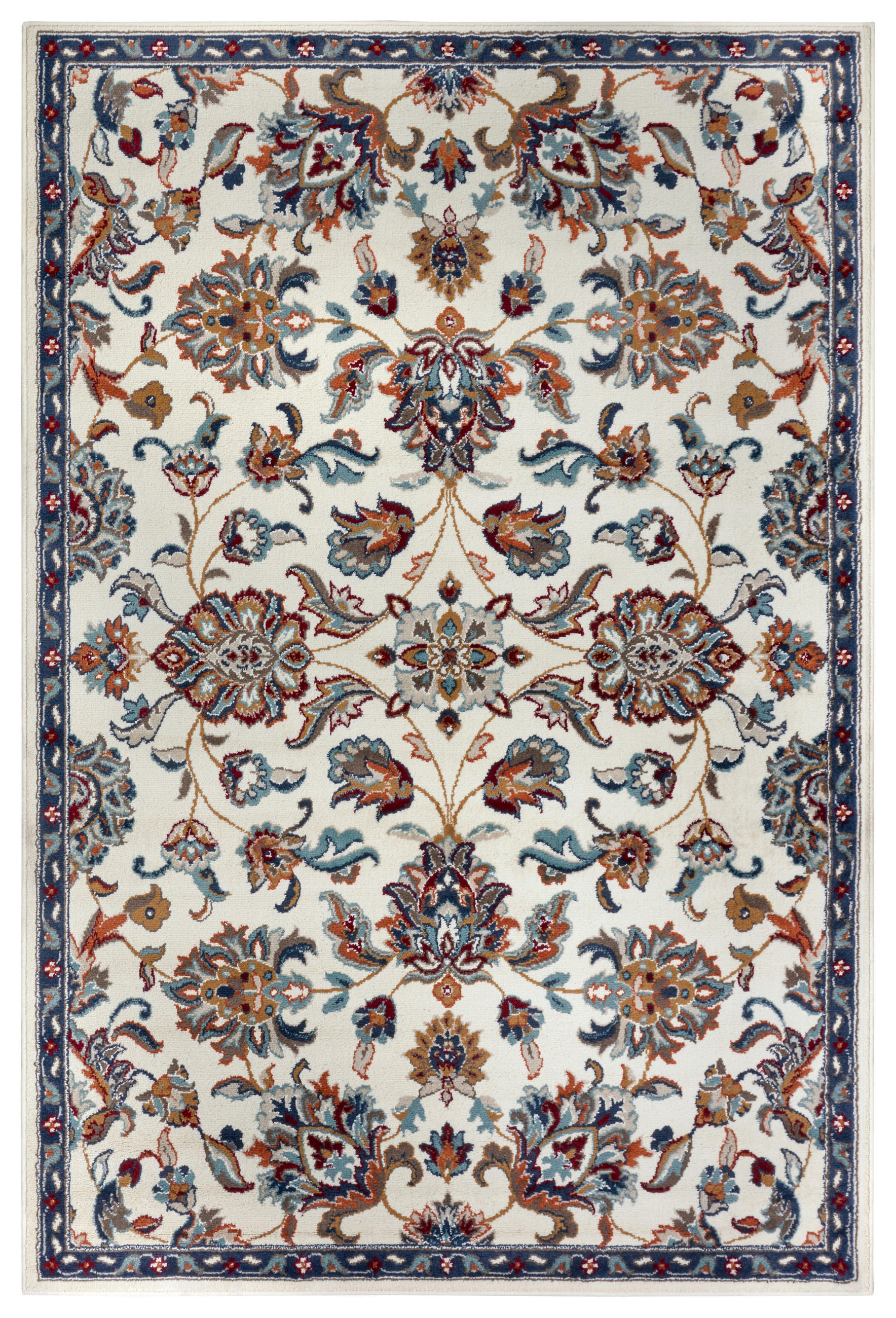 FLACHWEBETEPPICH Wohnzimmer 140/200 cm Luxor Creme, Multicolor rechteckig  - Multicolor/Creme, Design, Kunststoff/Textil (140/200cm) - Hanse Home