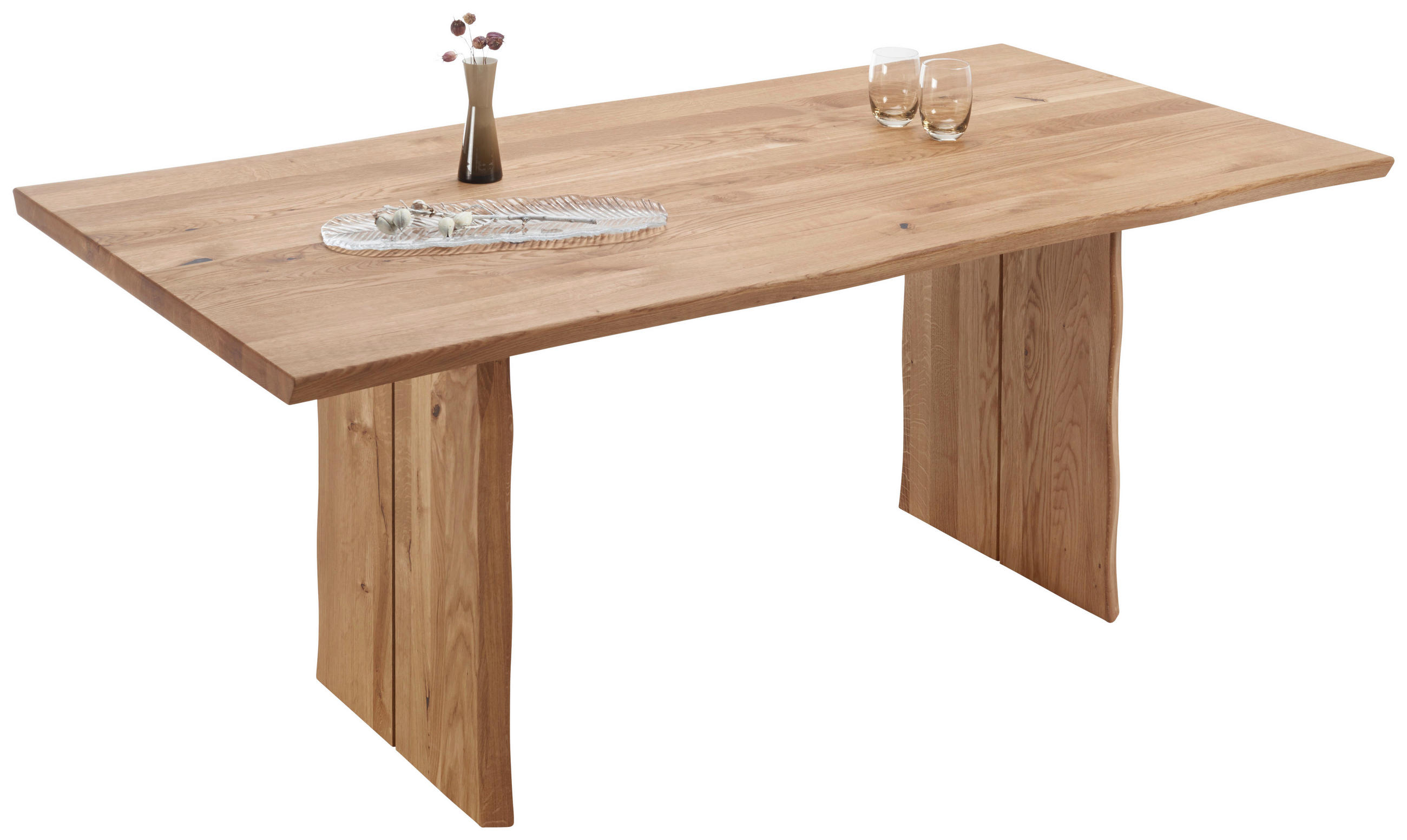 ESSTISCH in Holz 160/90/74 cm  - Eichefarben, Natur, Holz (160/90/74cm) - Linea Natura