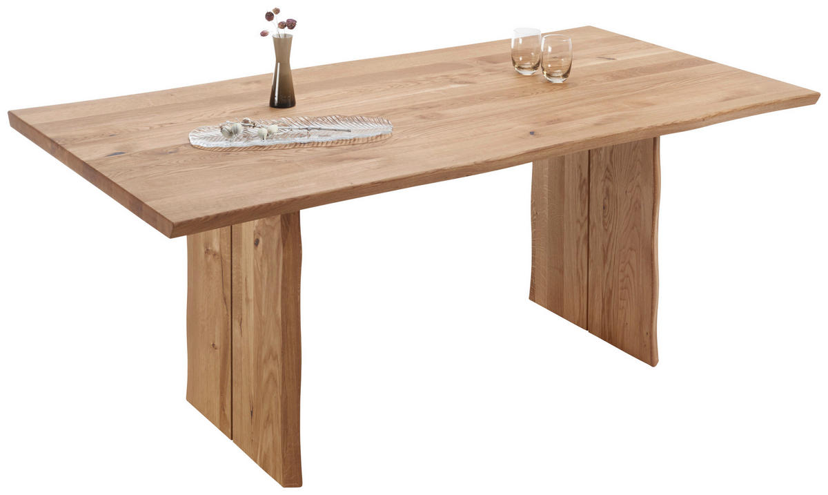 ESSTISCH in Holz 160/90/74 cm  - Eichefarben, Natur, Holz (160/90/74cm) - Linea Natura