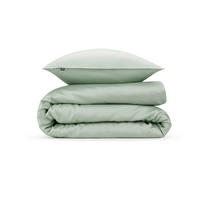 BETTWÄSCHE 2-teilig Satinado Makosatin 155/220 cm  - Mintgrün, Basics, Textil (155/220cm) - Zohome