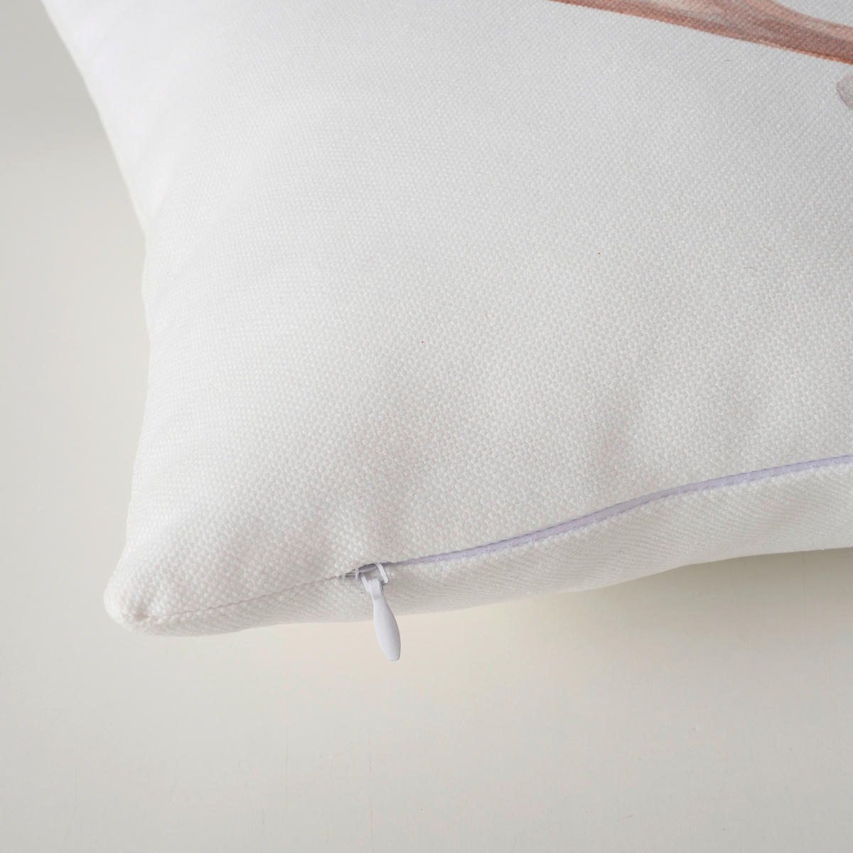 Zierkissen Aspen  50/30 cm   - Weiss/Braun, Romantik / Landhaus, Textil (50/30cm)