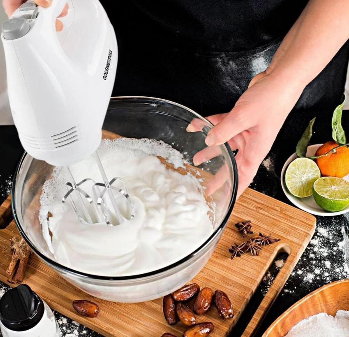 HANDMIXER GURMETmaxx  - Weiß, Basics, Kunststoff/Metall (18.3/8/15.2cm) - GOURMETMAXX