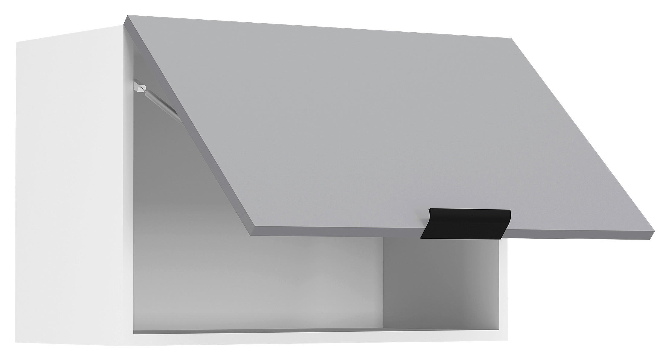 KÜCHENOBERSCHRANK 60/40/31 cm  in Anthrazit, Weiß  - Anthrazit/Schwarz, Trend, Holzwerkstoff/Kunststoff (60/40/31cm) - MID.YOU