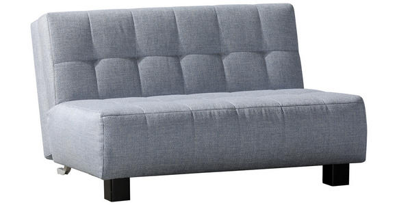 SCHLAFSOFA Webstoff Hellblau  - Schwarz/Hellblau, Design, Textil/Metall (145/92/102cm) - Novel