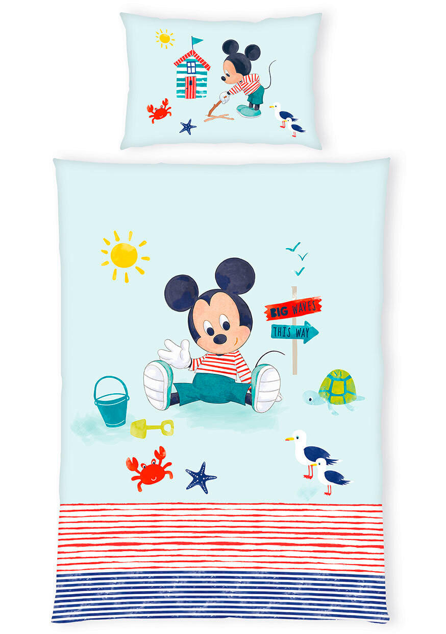 BABYBETTWÄSCHE 100/135 cm  - Blau/Rot, Basics, Textil (100/135cm) - Disney
