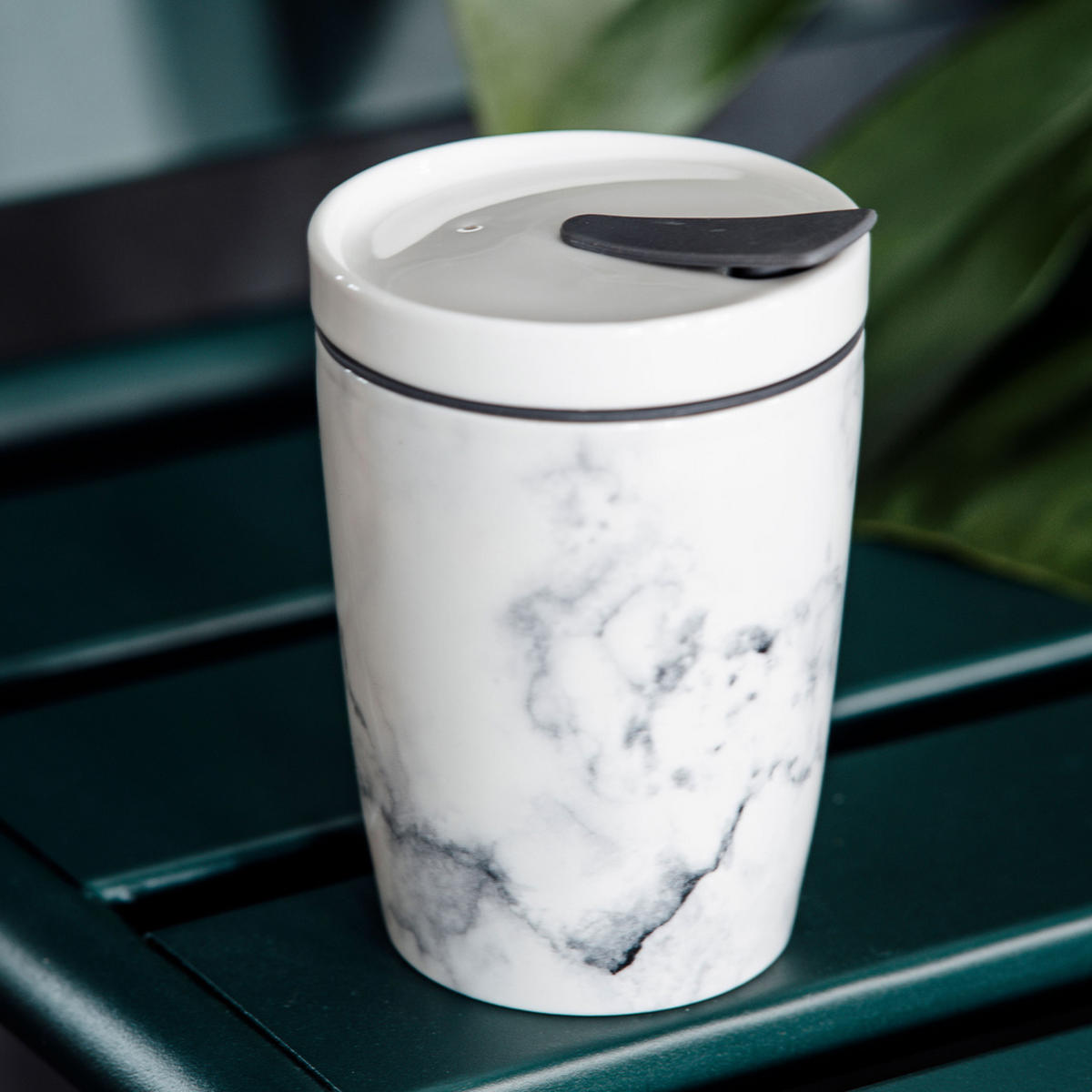 LONČEK ZA KAVO ZA NA POT  TO GO, TO STAY   0,29 l       - siva/bela, Basics, umetna masa/keramika (290ml) - like.Villeroy & Boch