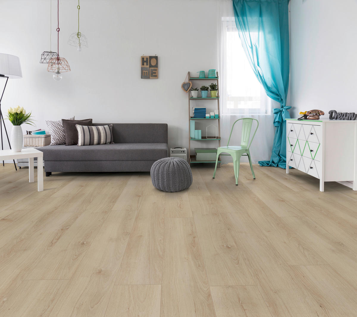 LAMINATBODEN Exquisit  - Eichefarben, KONVENTIONELL, Holz (138.0/19.3/0.8cm)
