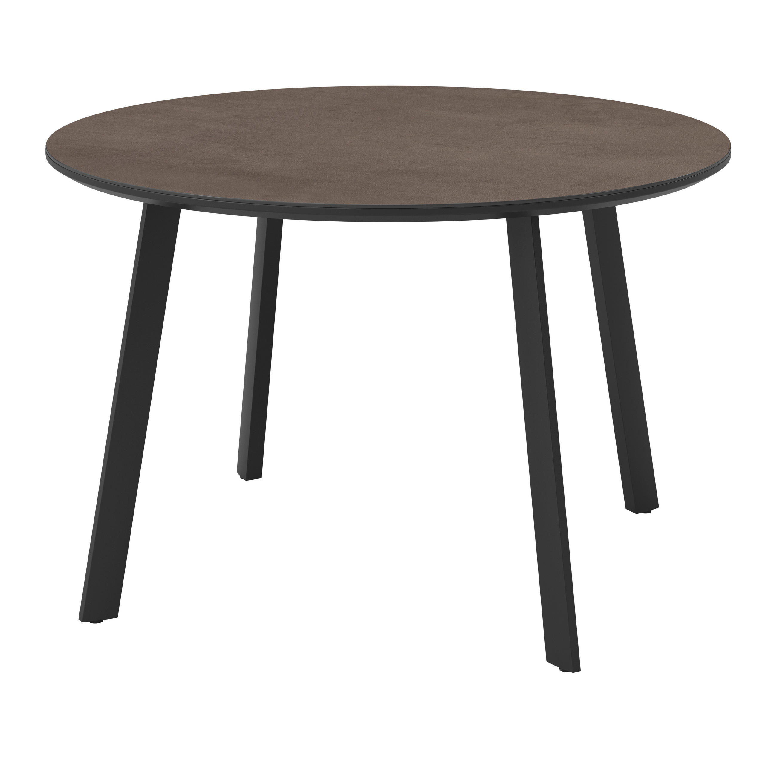 GARTENTISCH 120/120/75 cm Metall, Glas, Keramik rund  - Anthrazit, Design, Glas/Keramik (120/120/75cm) - Ambia Garden