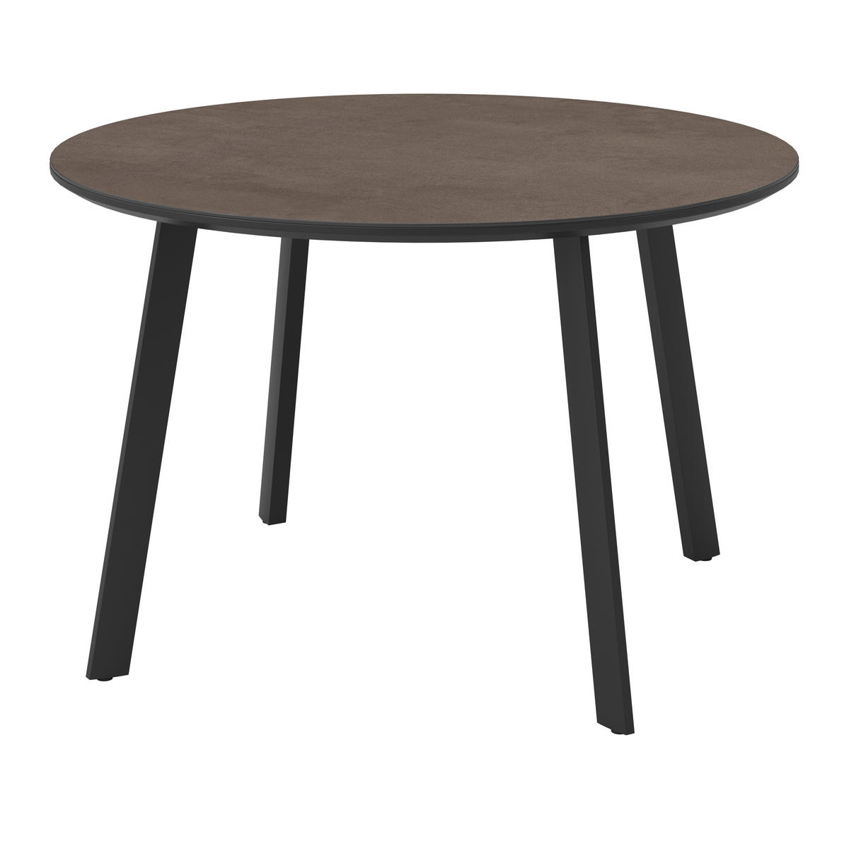 GARTENTISCH 120/120/75 cm Metall, Glas, Keramik rund  - Anthrazit, Design, Glas/Keramik (120/120/75cm) - Ambia Garden