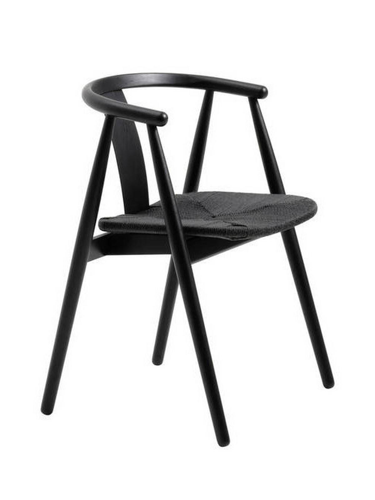 ARMLEHNSTUHL  in Webstoff  - Schwarz, Basics, Holz/Textil (59/76,6/52cm) - Boxxx