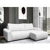 ECKSOFA in Struktur Creme  250/160 cm  - Creme/Schwarz, Design, Kunststoff/Textil (250/160cm) - MID.YOU