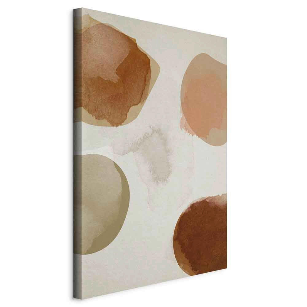 LEINWANDBILD Abstraktes 40/60/1,2 cm  - Cognac/Beige, Basics, Holzwerkstoff/Textil (40/60/1,2cm) - artgeist