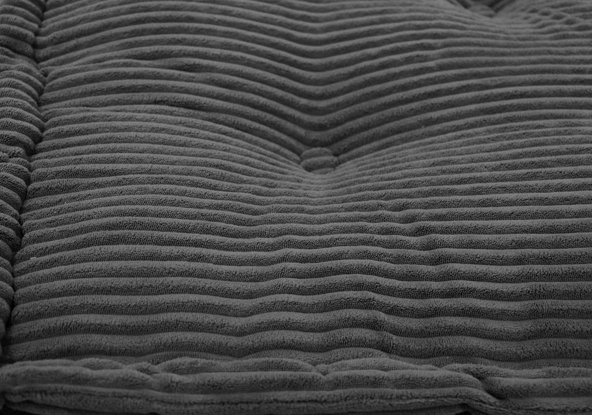SOFAELEMENT in gerippt Grau  - Grau, Design, Textil (80/20/80cm) - P & B