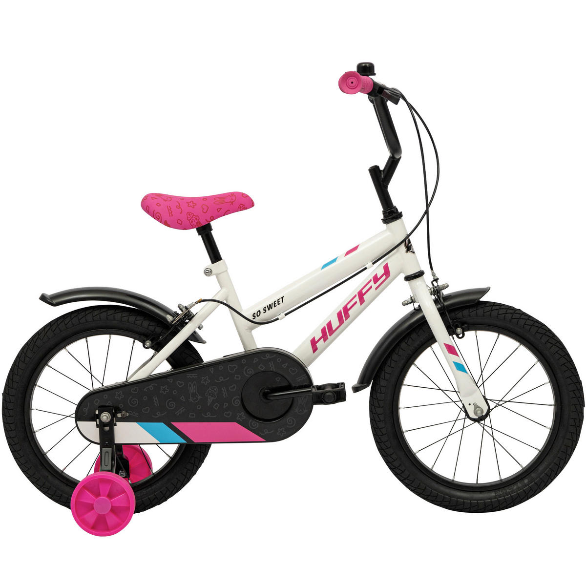 KINDERFAHRRAD 16 Zoll  - Weiß, Basics, Metall (56,8/83/135cm)